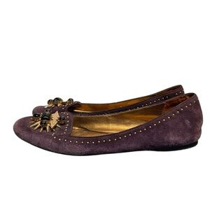 Ivy Kirzhner  6 Striking Suede flat ballet shoe Size:8.5 M